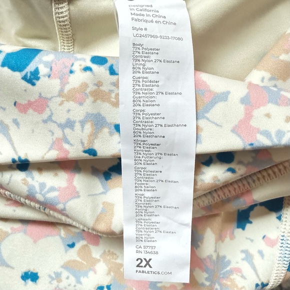 FABLETICS NEW ANYWHERE MOTION365+ LEGGING FEMME POP FLORAL 2X - Picture 14 of 15